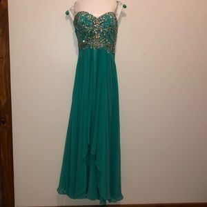 Jeweled prom dress